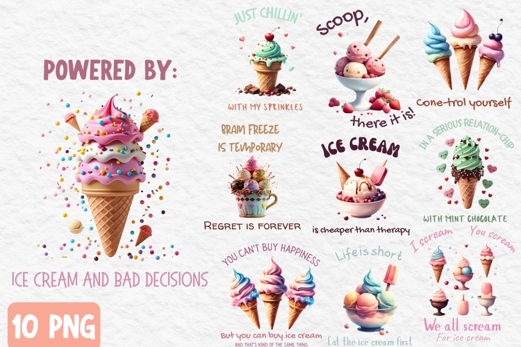 Cute Ice Cream Clipart Image 10
