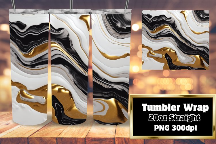 Dawn Marble Glitter Sublimation 20oz