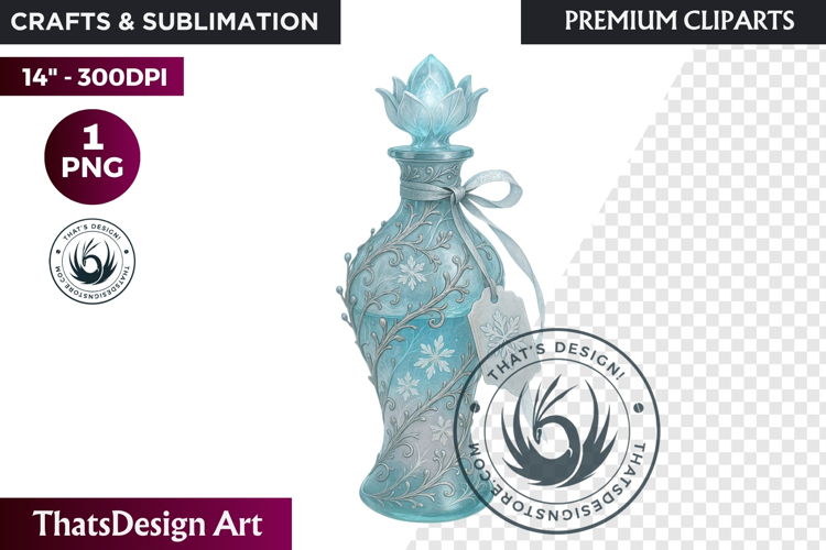 Magical Potion Bottles PNG, Fantasy Witchcraft Clipart witch