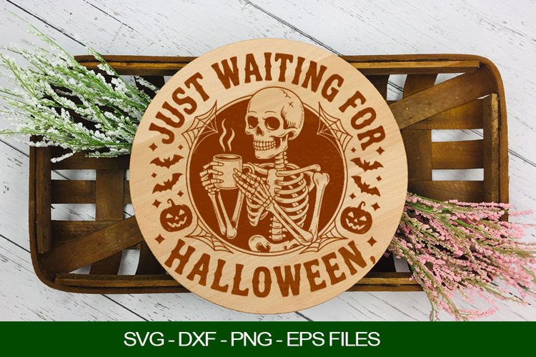 Just waiting for halloween Cutting Board SVG