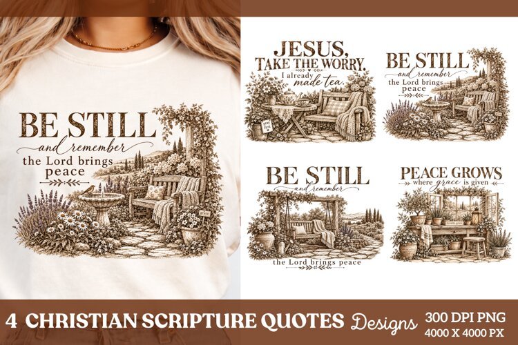 4 Christian Scripture Quotes PNG example image 1