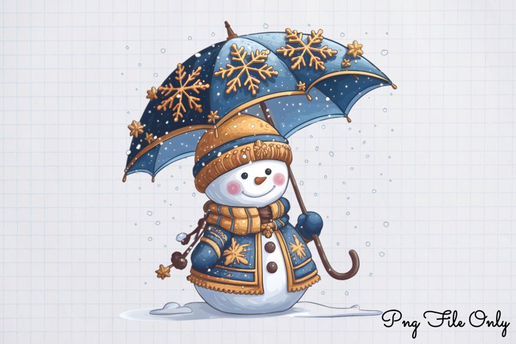 Christmas Snowman Clipart Image 13