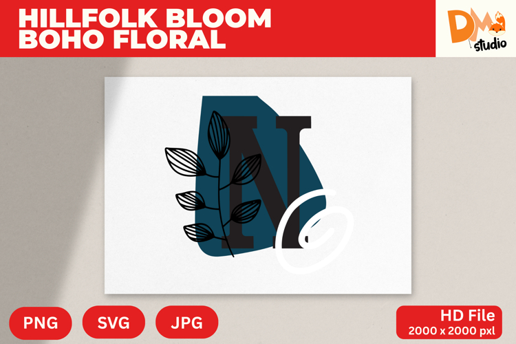 Boho Floral Svg Image 4