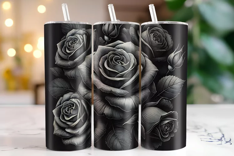 Flowers Tumbler Wrap | Sublimation | Tumblers