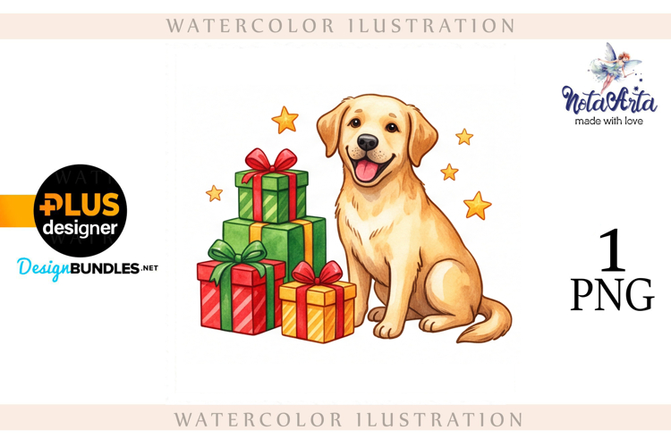 Christmas labrador dogs in a truck, Christmas labrador