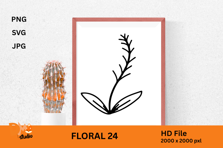 Floral Graphic Element