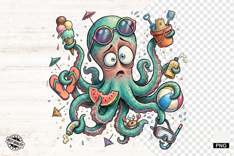 Octopus Cartoon Image 8