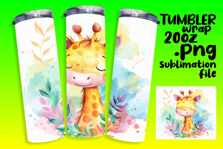 Adorable Wildlife Sublimation Tumbler Design - 20oz
