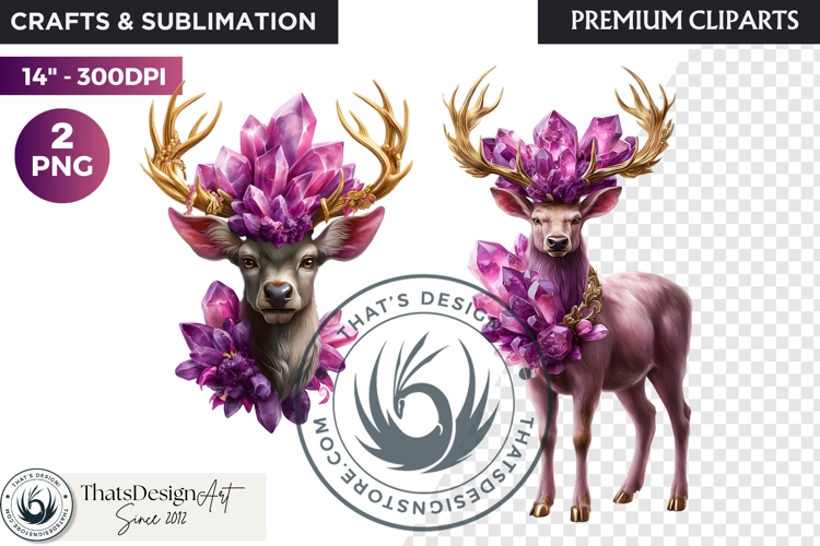 Fantasy Animal and crystal PNG Clipart scrapbooking