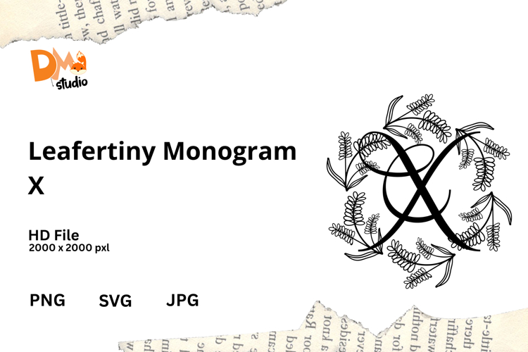 Floral Monogram Letter Svg Image 16
