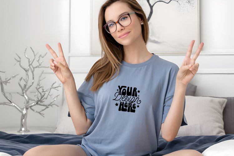 White Tshirt Mockup Image 15