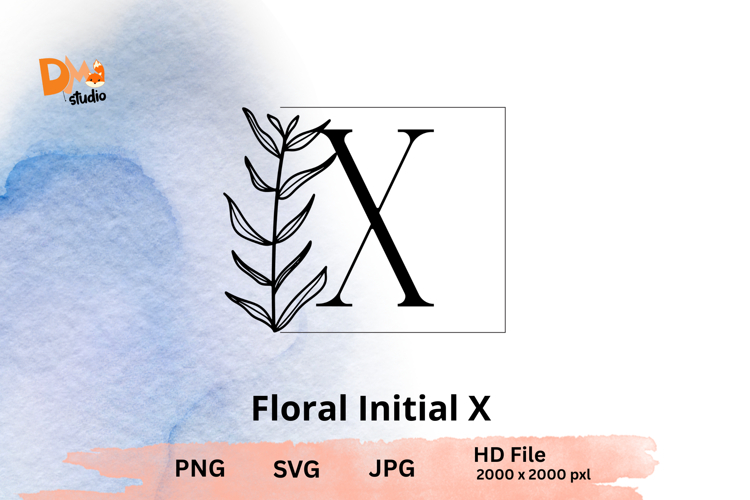 Leaf Monogram Svg Image 15
