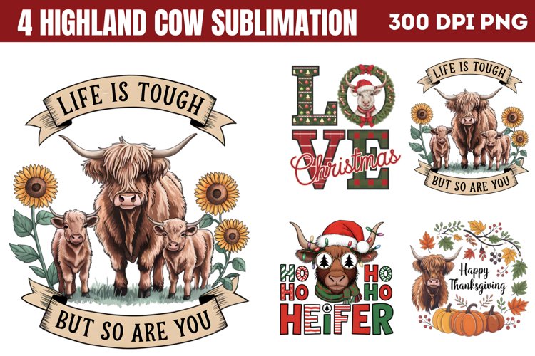 Cow Sublimation Designs Image 14