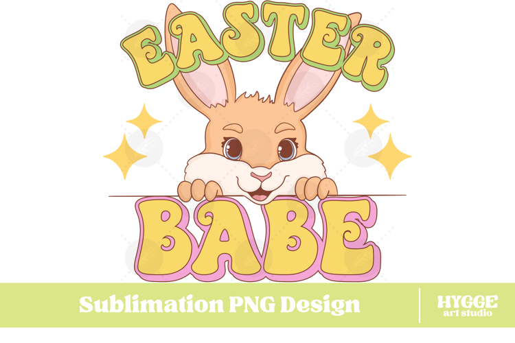 Easter Bunny Sublimation PNG Chick Farm Hip Hop Spring Joy