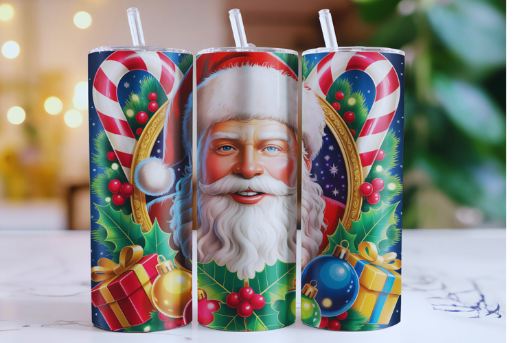 Merry Christmas Santa Tumbler Wrap | Christmas Wrap