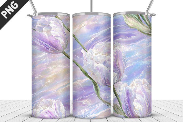 Flowers Tumbler Wrap | Sublimation Design | Tumbler PNG