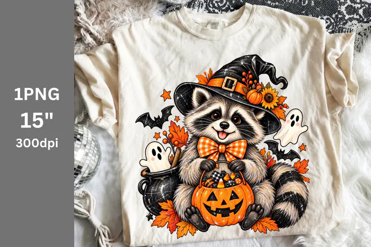 Halloween PNG, Raccoon PNG, Fall PNG