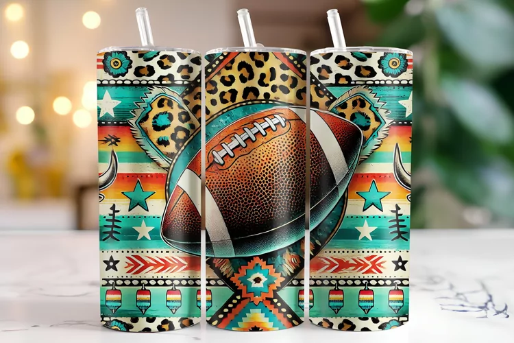 Football Tumbler Wrap | Sublimation | Tumblers