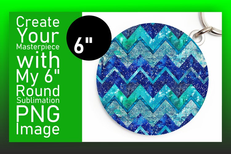 Vibrant Glitter Stripes Round Design Art