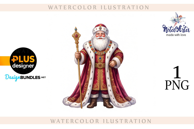 Christmas Santa in Elegant Attire