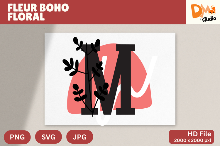 Boho Floral Svg Image 5