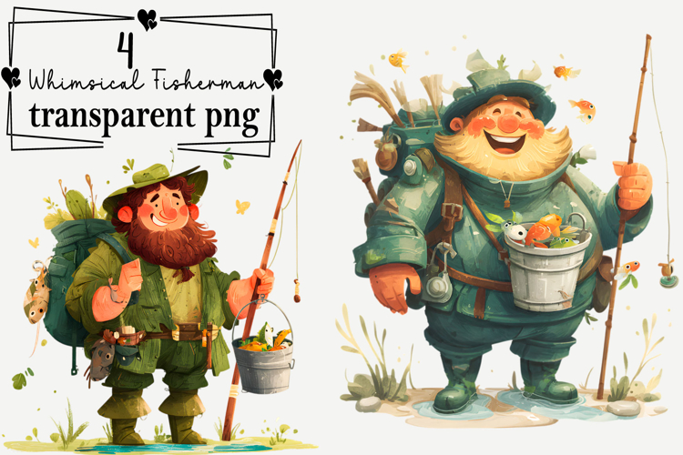 Cute Fishing Clipart