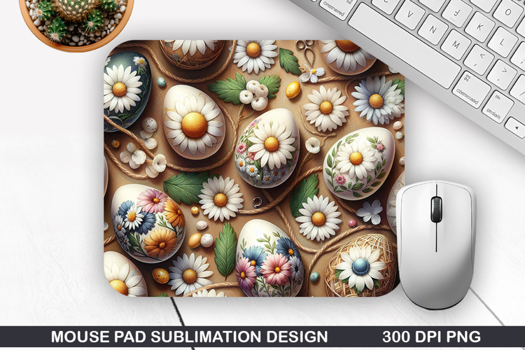 Easter Eggs Mouse Pad Sublimation, Easter Mouse Pad PNG