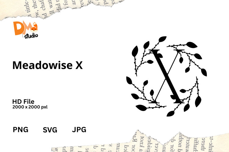 Floral Monogram Letter Svg Image 13