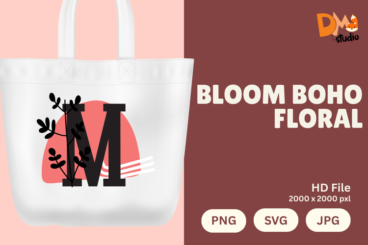 Boho Floral Svg Image 16