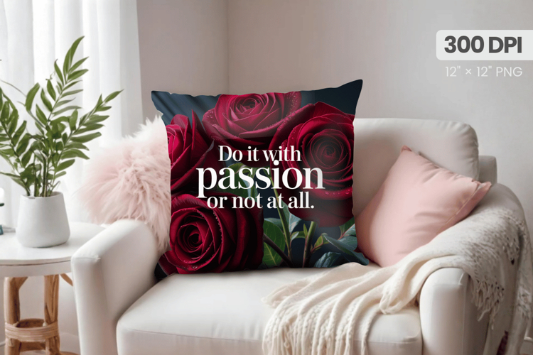 Inspirational Quotes Pillow PNG Motivational PNG Sublimation