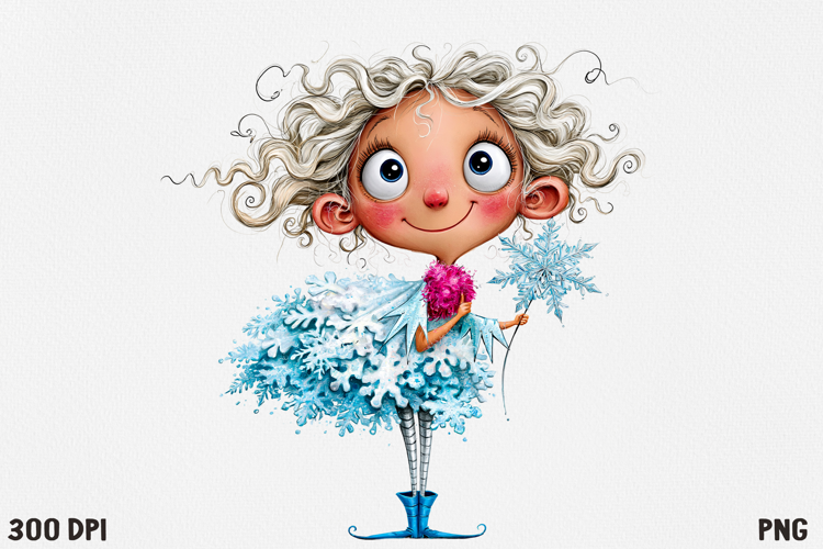 Whimsical Christmas Character Clipart PNG, Cute Holiday