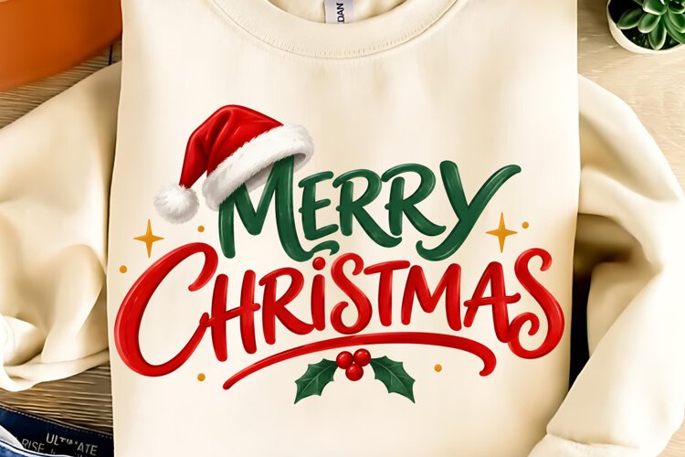 Merry Christmas PNG, Christmas Tree PNG, Christmas Shirt example image 1