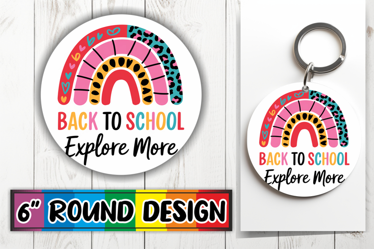 Circle of Love Keychain PNG, Back To School