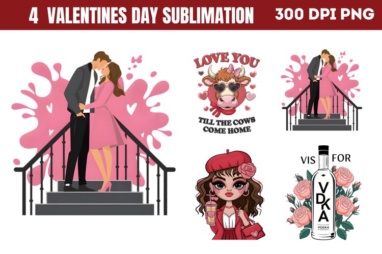 Valentines Day Sublimation PNG