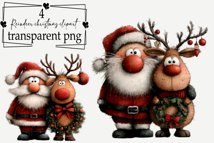 Christmas Reindeer Clipart Image 6