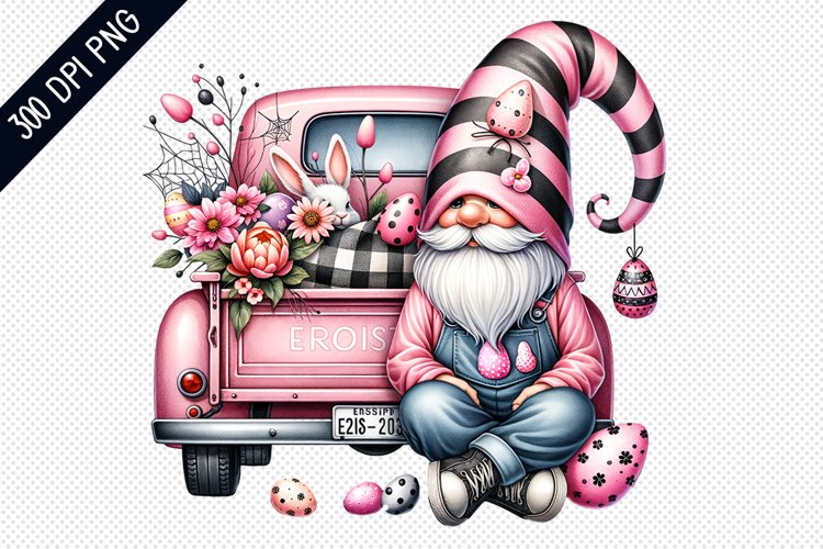 Easter Day Gnome - Sublimation Clipart PNG Design