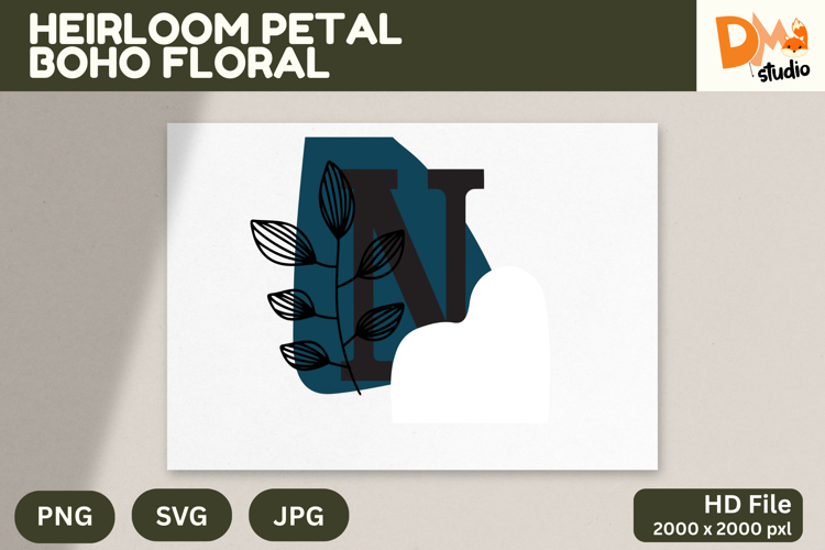 Boho Floral Svg Image 24
