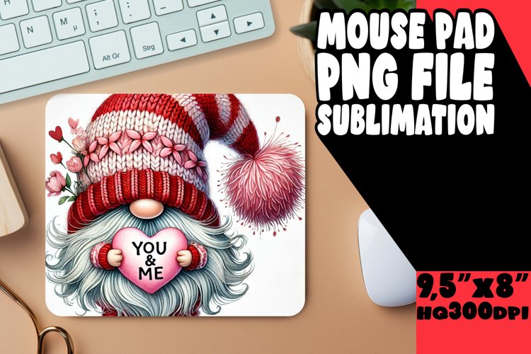Bright MOUSE PAD Inspirational Design, Gnomes example image 1
