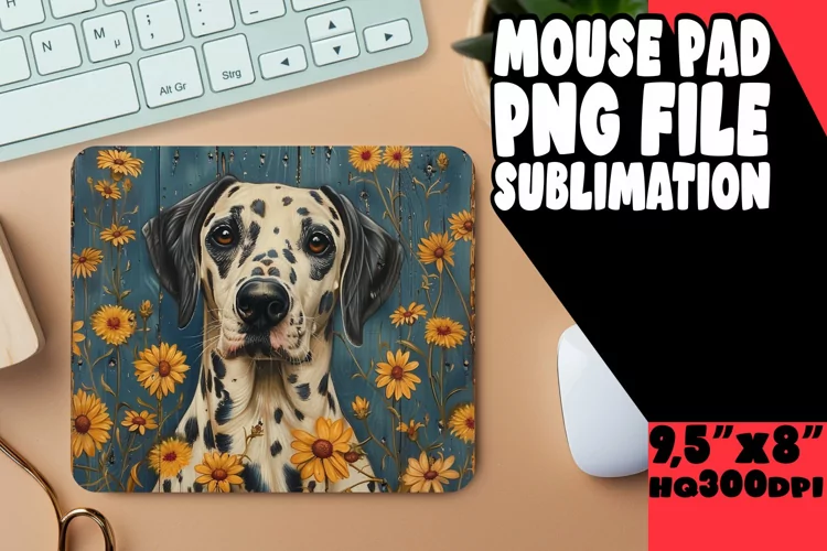 Cute Canine Wood Sublimation Mat