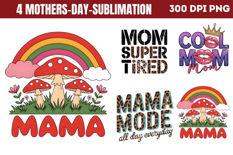 Mother's Day Sublimation Designs Image 19