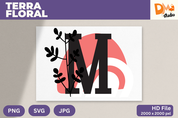 Terra Floral Monogram