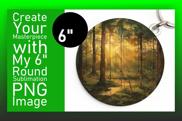 Mountain Majesty: Round Sublimation Array