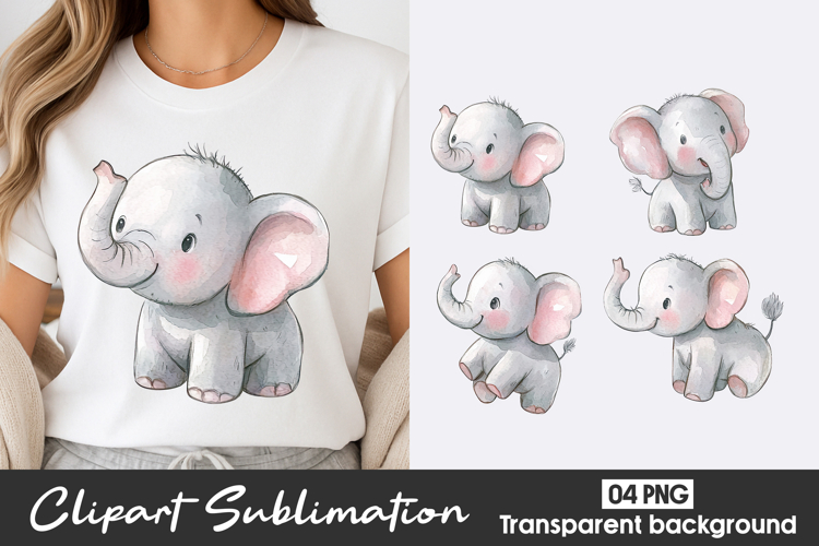 Baby Elephant Clipart Image 2