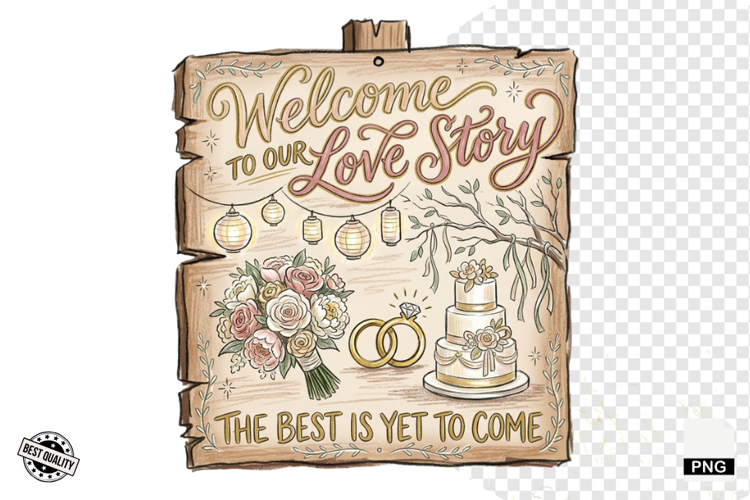 Wedding Day Sign PNG