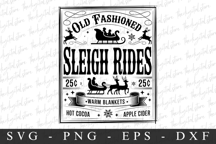Sleigh Rides Svg | Christmas svg