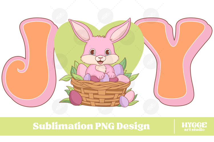 Easter Bunny Sublimation PNG Chick Farm Hip Hop Spring Joy