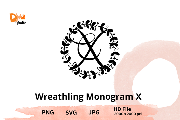 Wreath Monogram SVGs