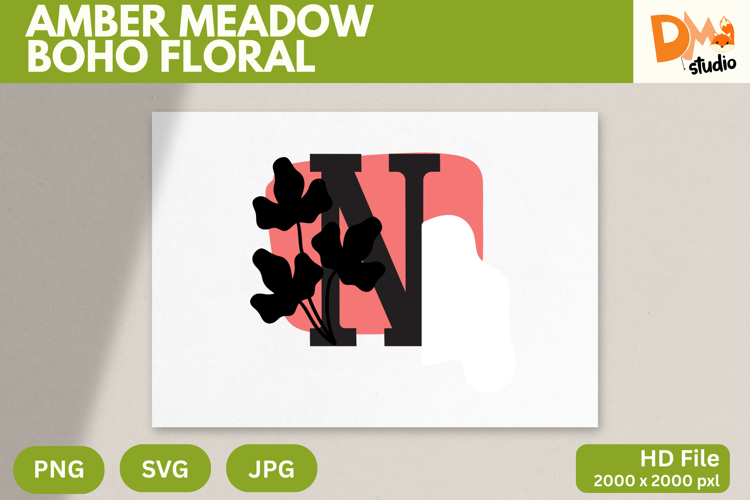 Boho Floral Svg Image 22