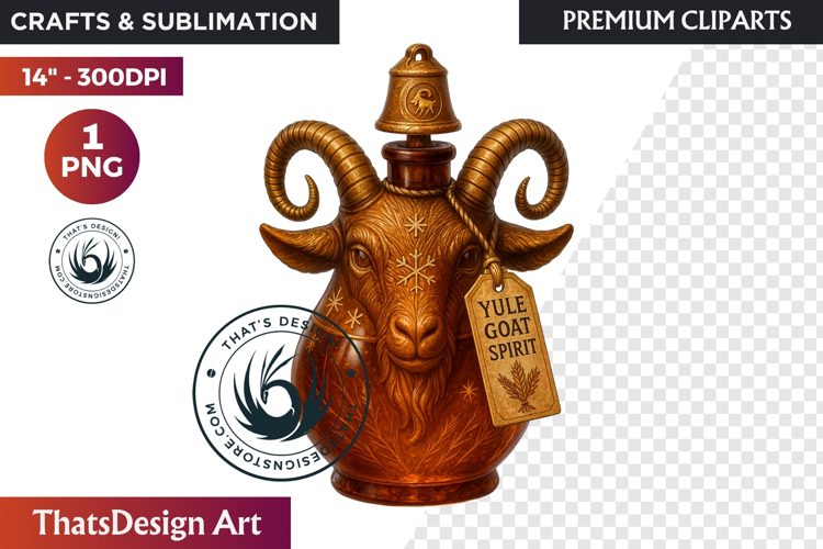 Christmas Winter Potion Bottles PNG, Magical Holiday Clipart