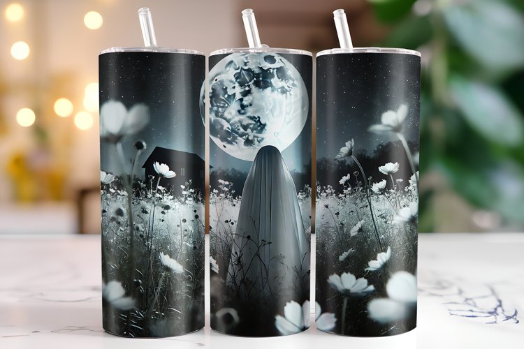 Moon Tumbler Wrap | Sublimation | Tumblers example image 1